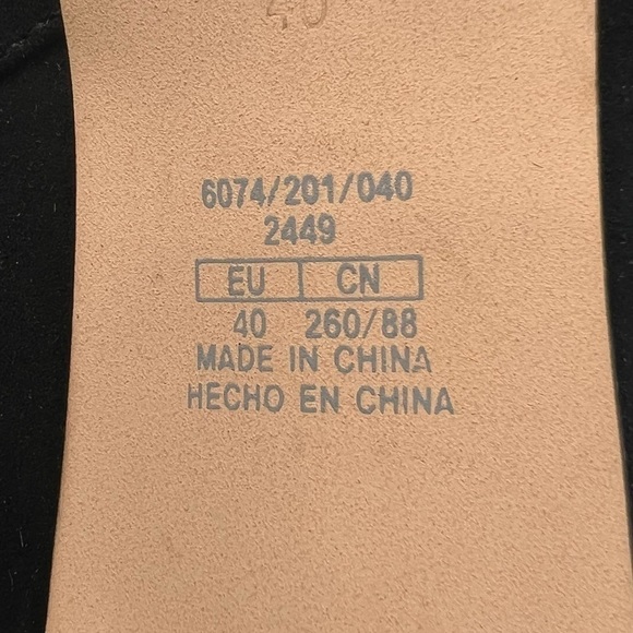 Zara Basic Black Knit Cigarette Pointed Toe Ankle Boots Size 40 Women’s - Picture 4 of 9